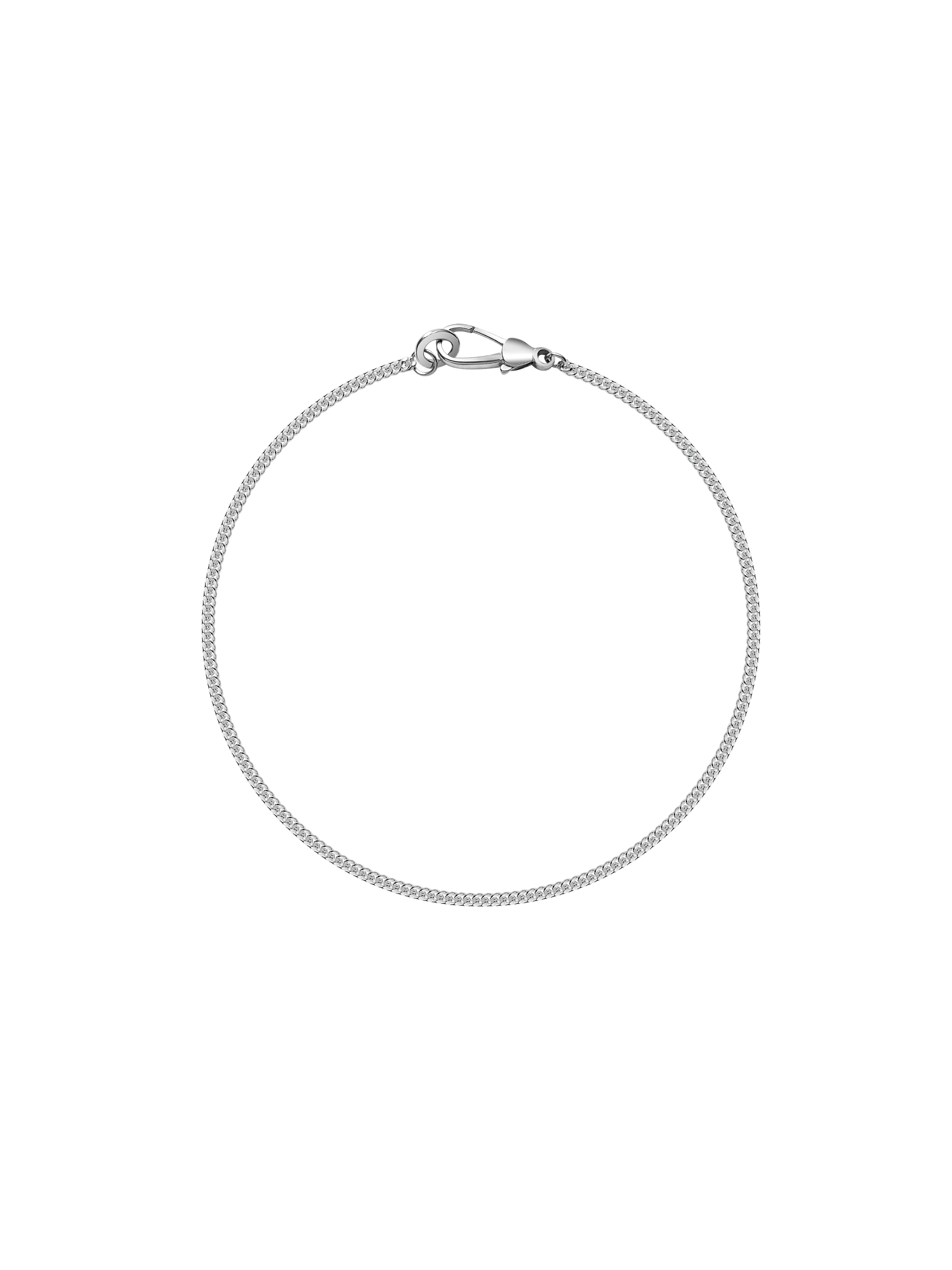 Laura Lombardi Silver Via Anklet