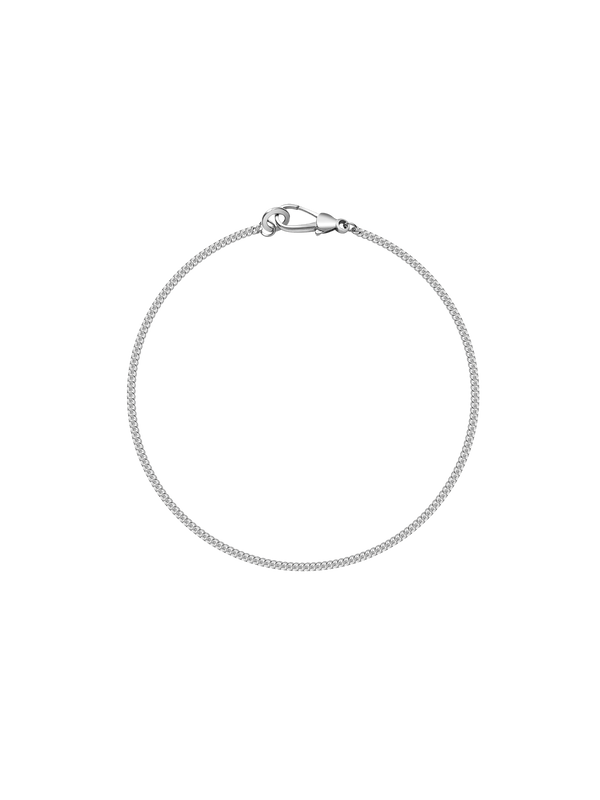 Laura Lombardi Silver Via Anklet