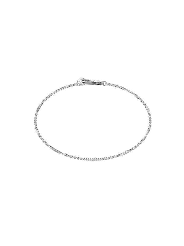 Laura Lombardi Silver Via Anklet