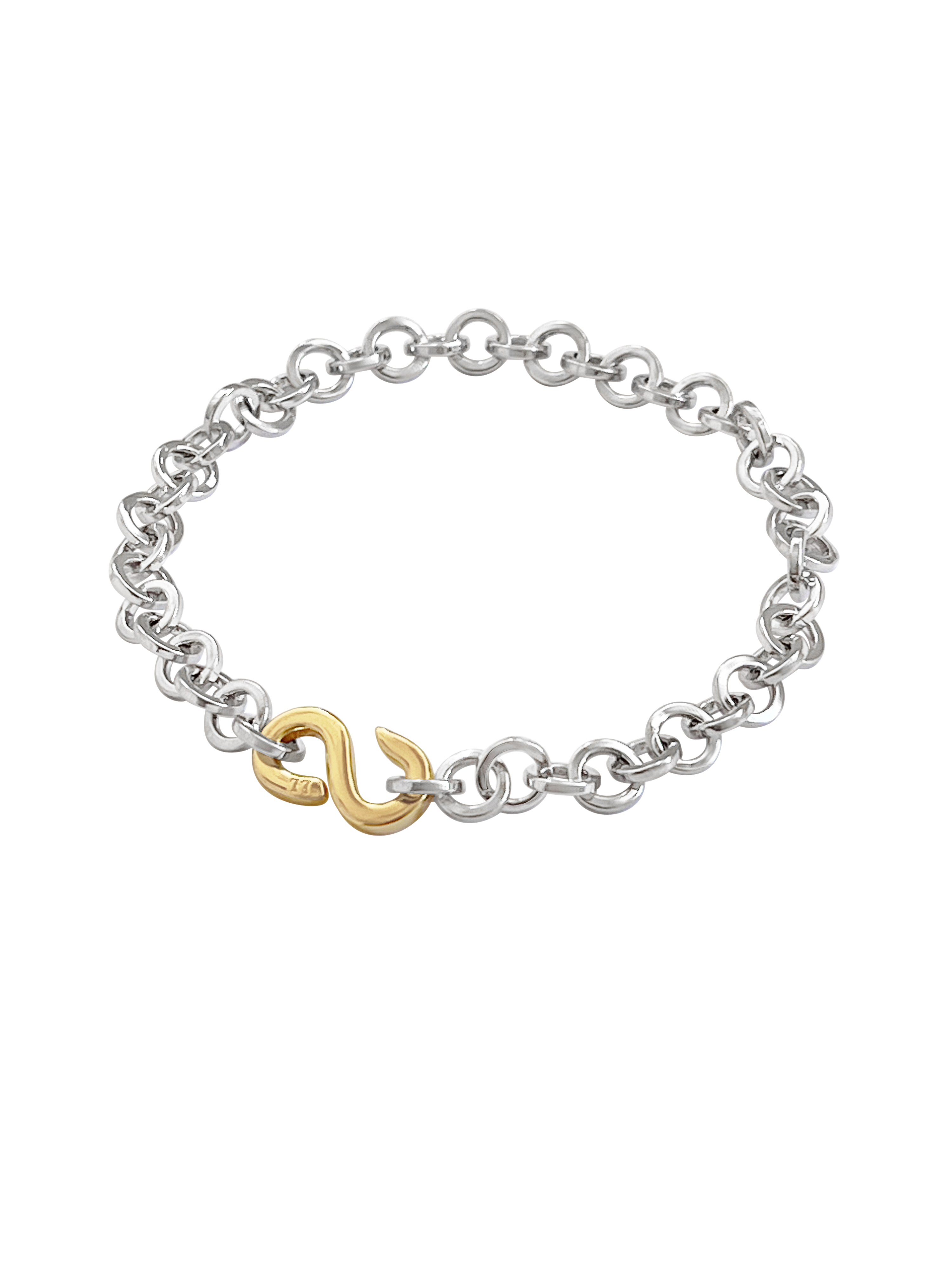 Laura Lombardi Two Tone Colonna Bracelet