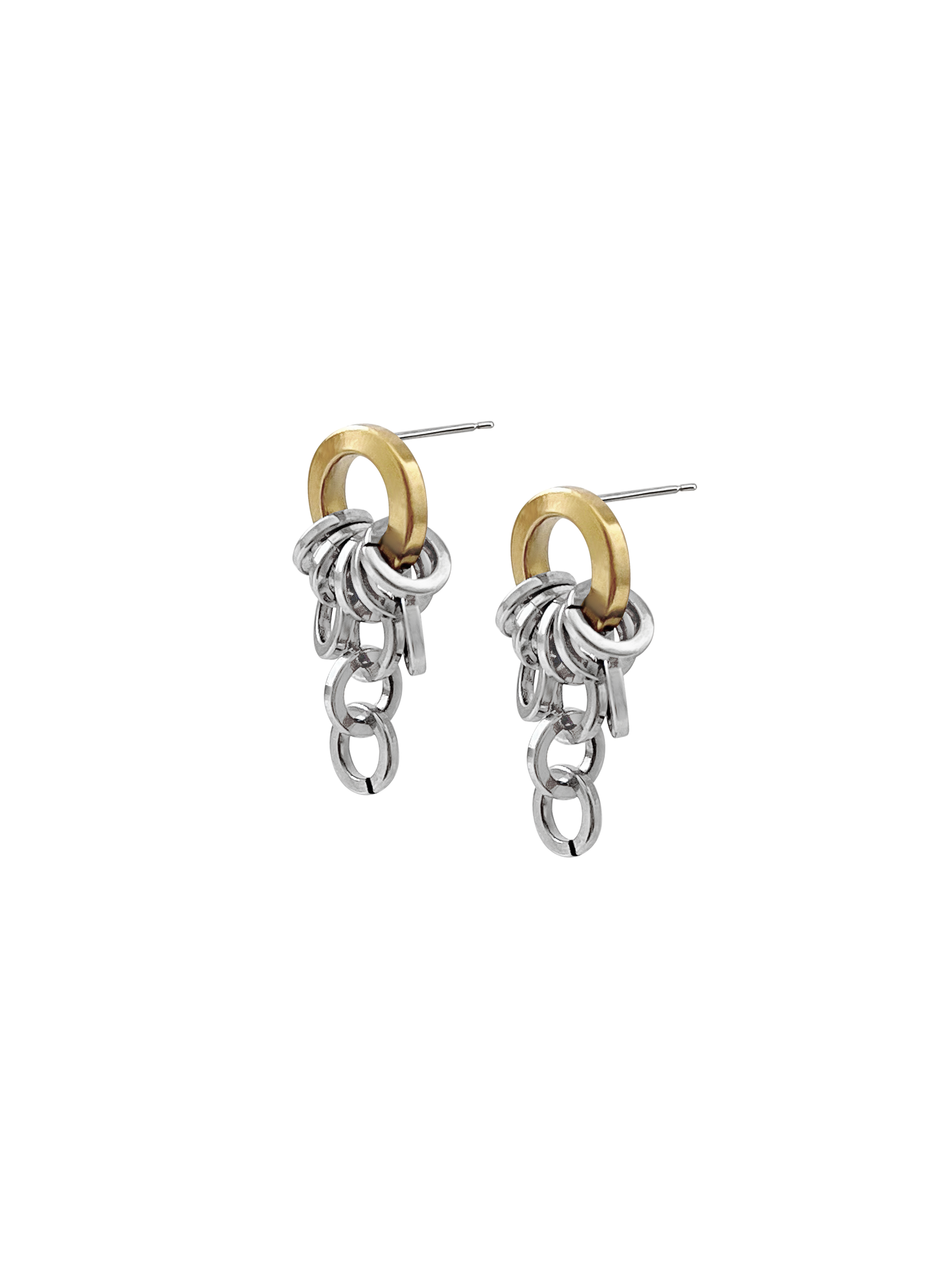 Laura Lombardi Two Tone Colonna Earrings