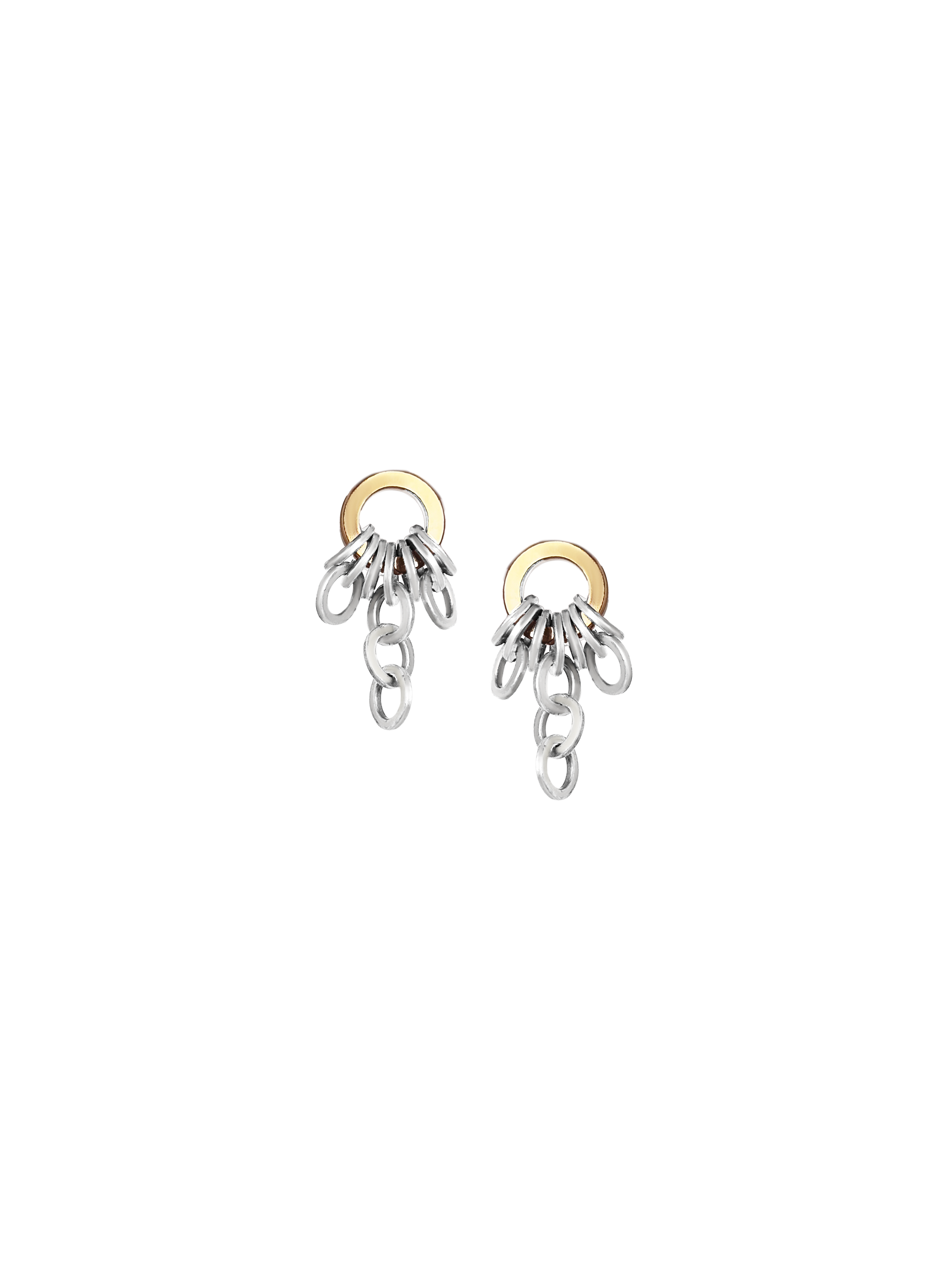 Laura Lombardi Two Tone Colonna Earrings