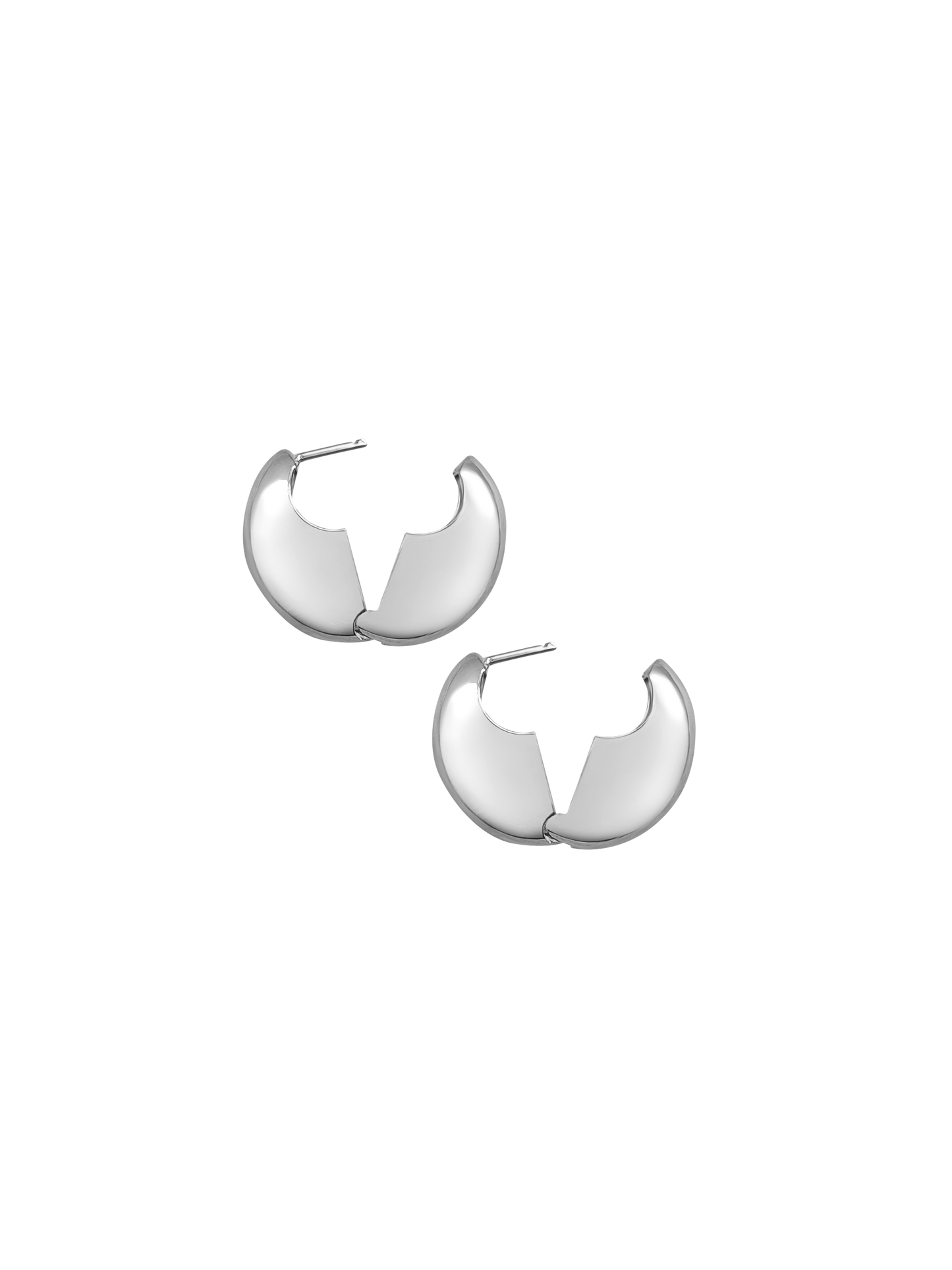 Laura Lombardi Silver Ferma Hoops