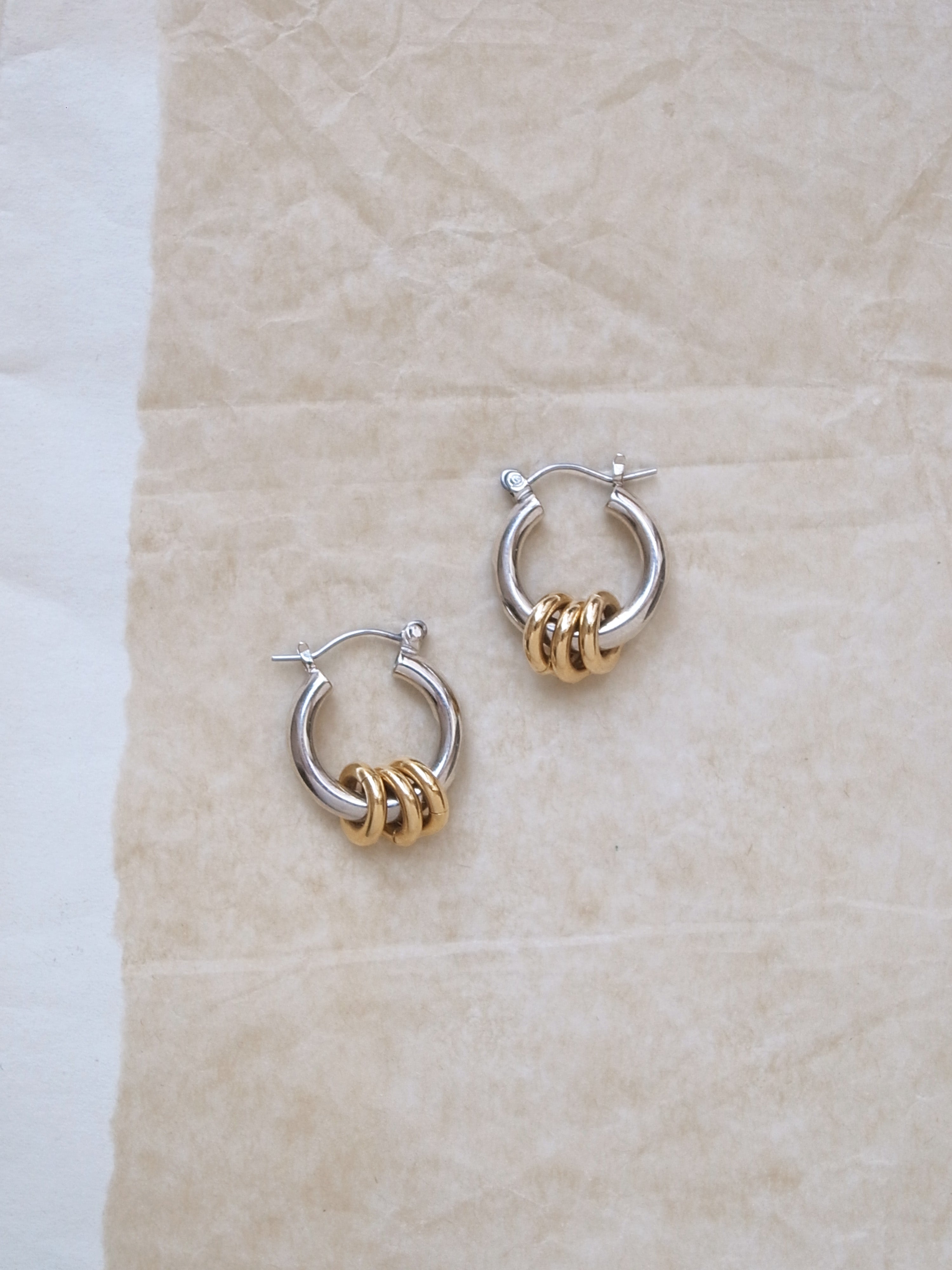 Laura Lombardi Two Tone Fillia Earrings
