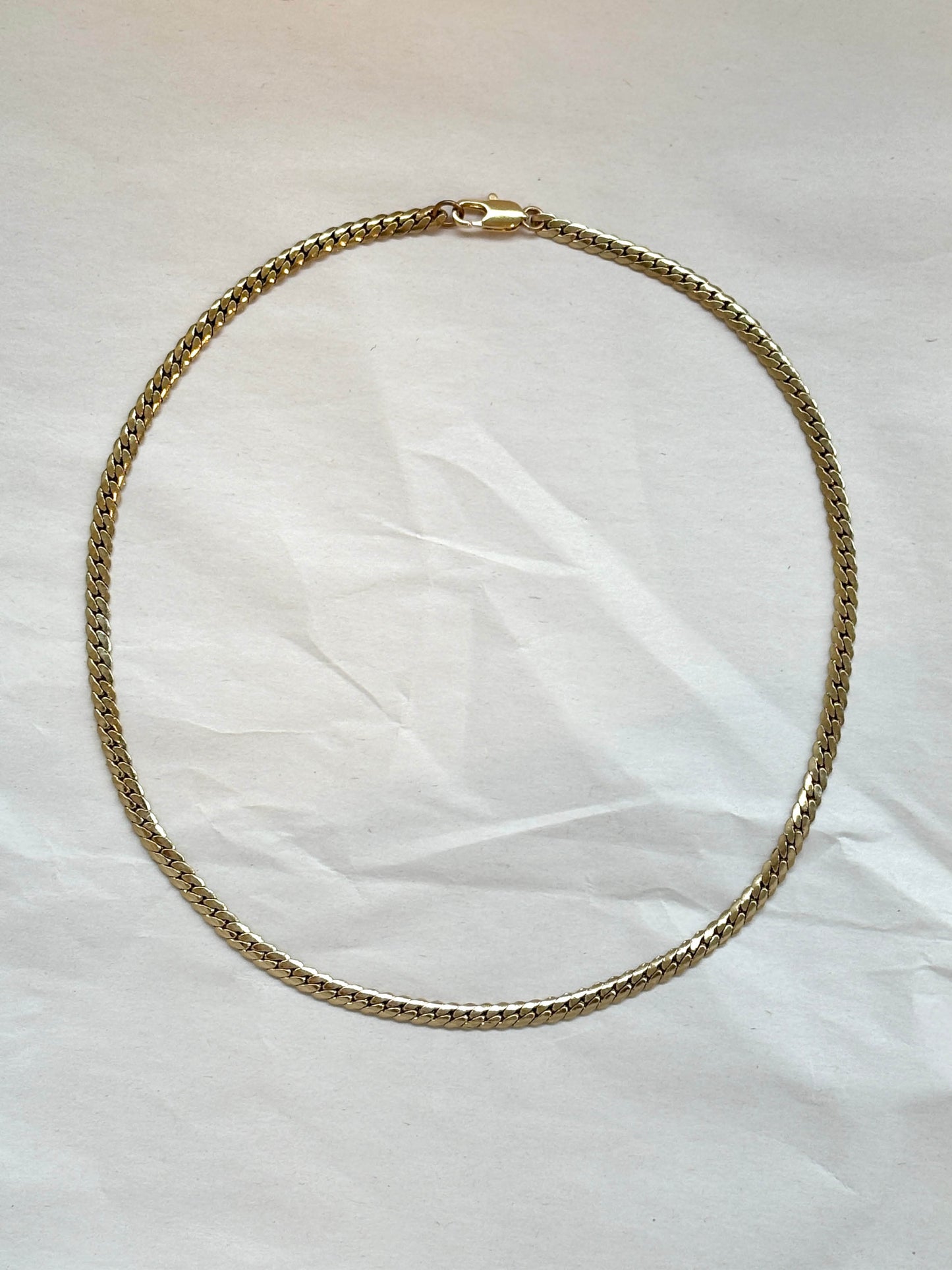 Laura Lombardi gold Flat Curb Chain