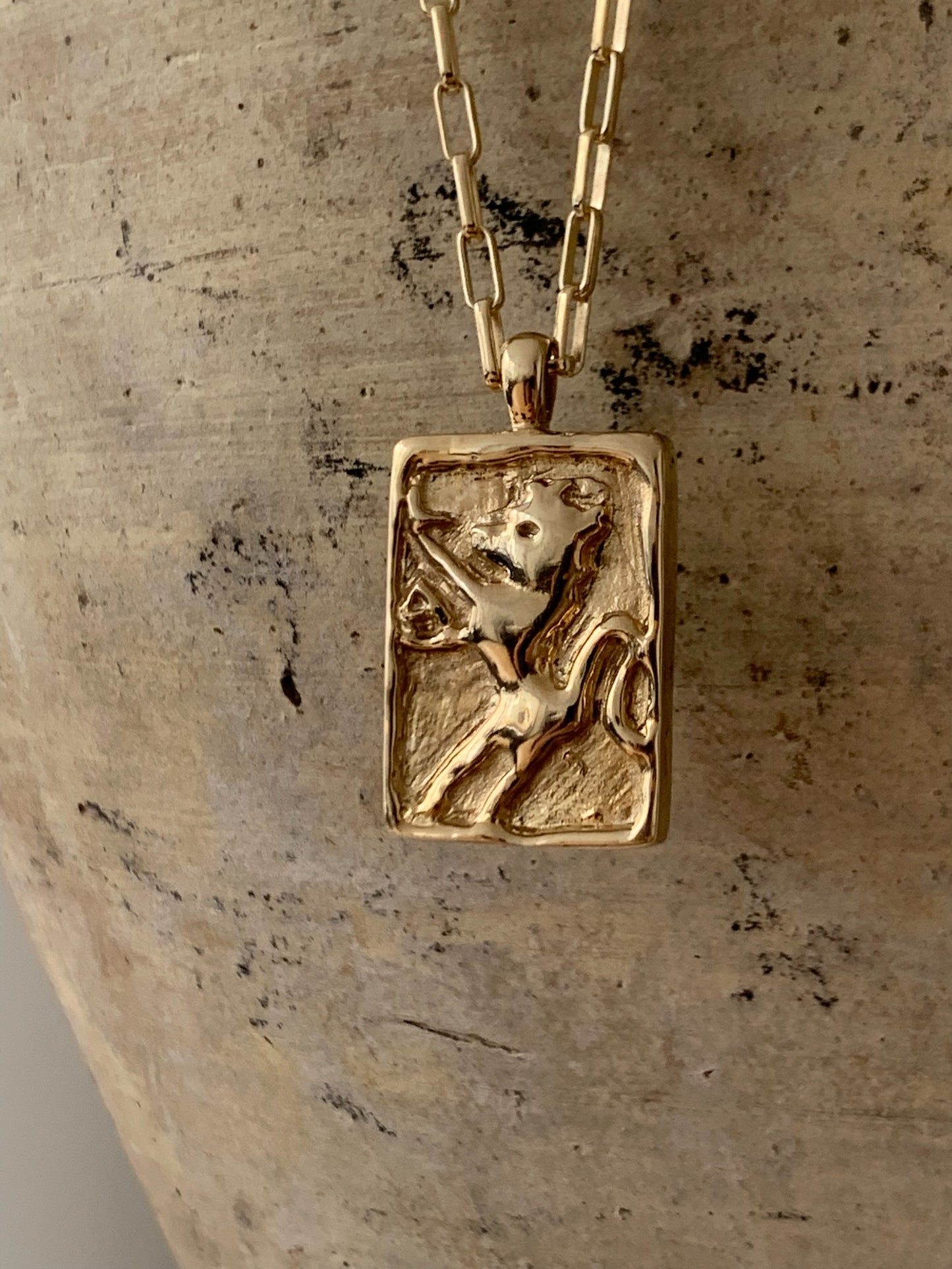 AMS x Laura Lombardi gold Leonne Pendant