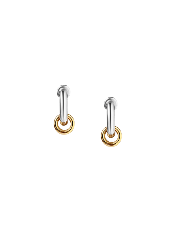 Laura Lombardi Two Tone Mini Fillia Earrings