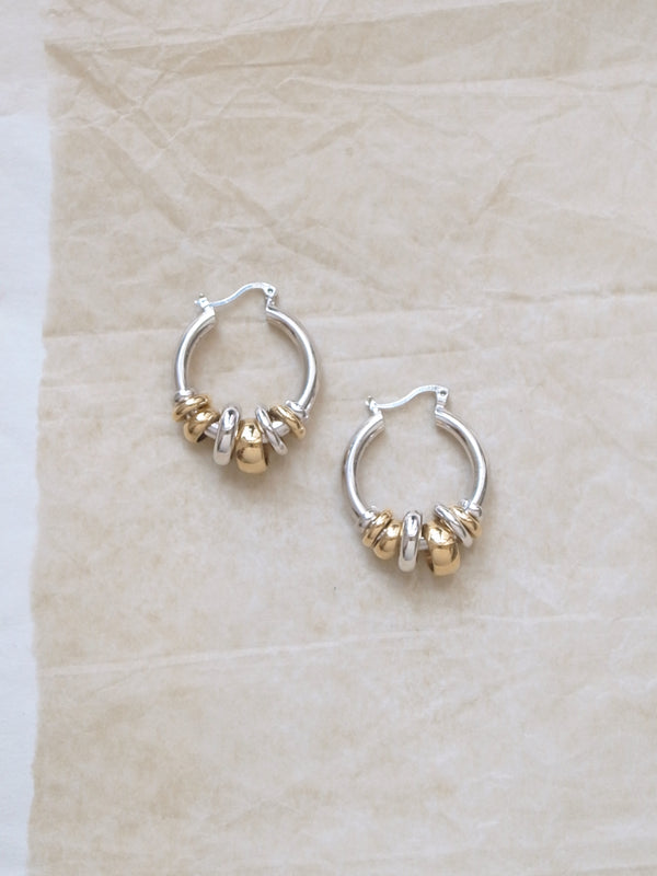 Laura Lombardi Two Tone Radda Earrings