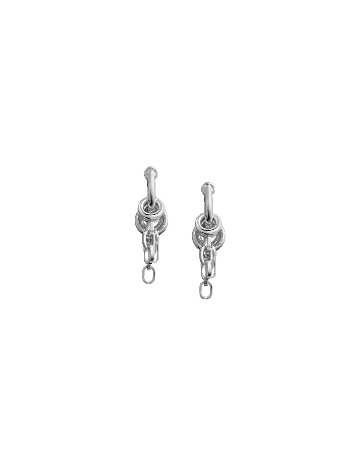 Laura Lombardi Silver Stalla fringe earrings