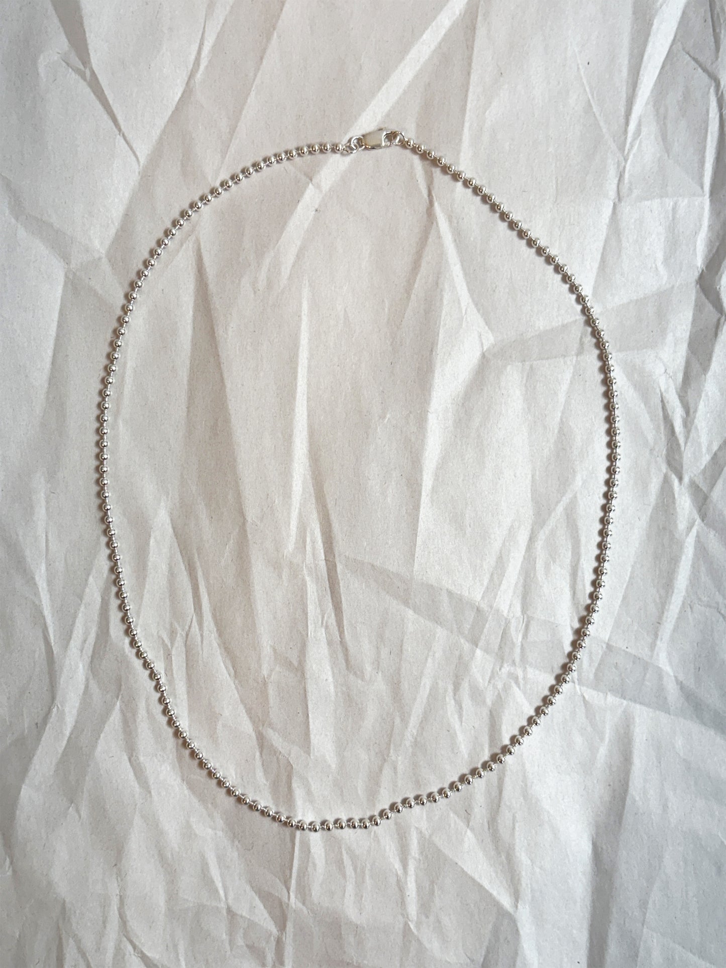 Laura Lombardi Silver Mini Ball Chain Necklace