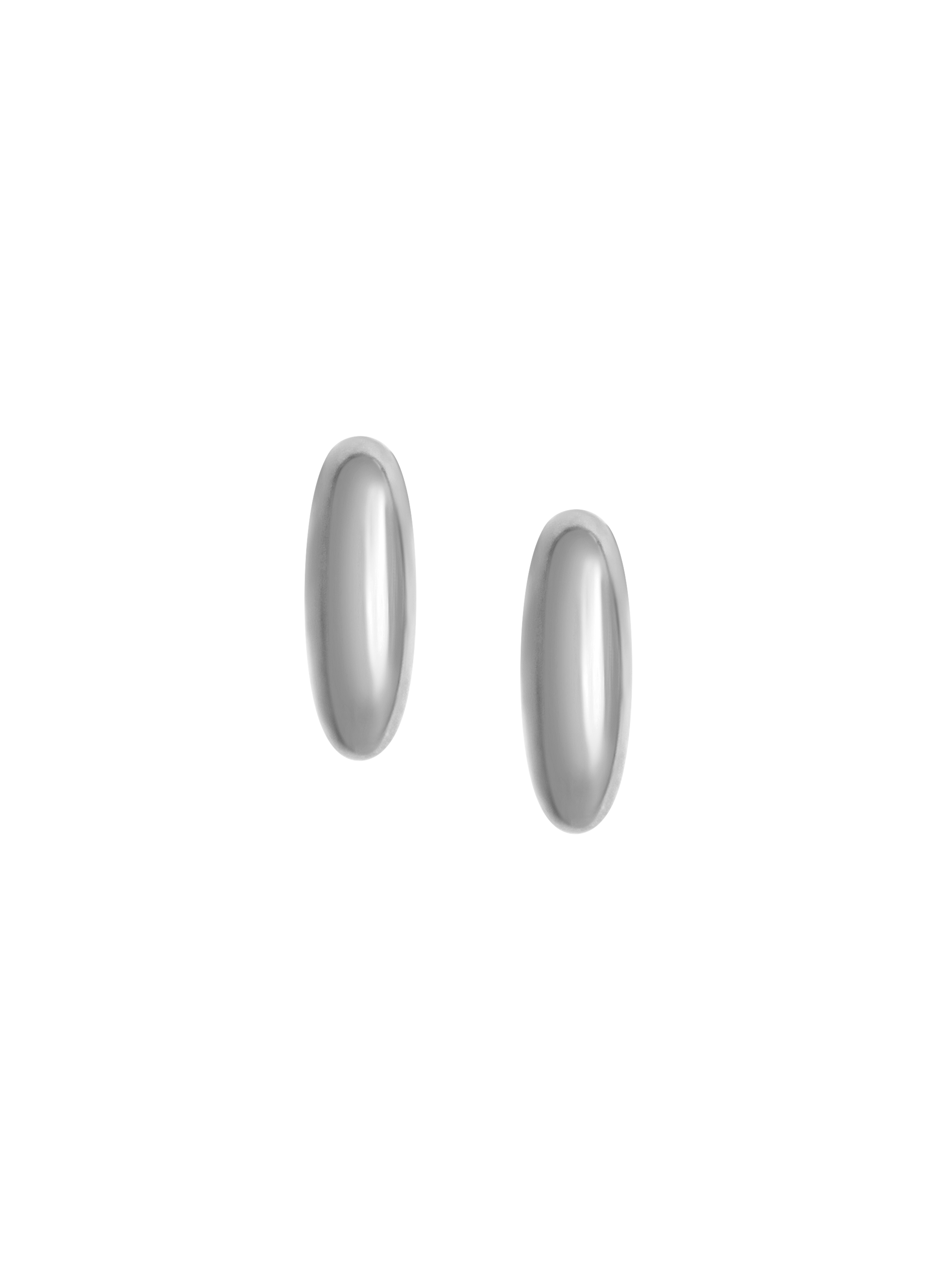Laura Lombardi Silver Vola Hoops