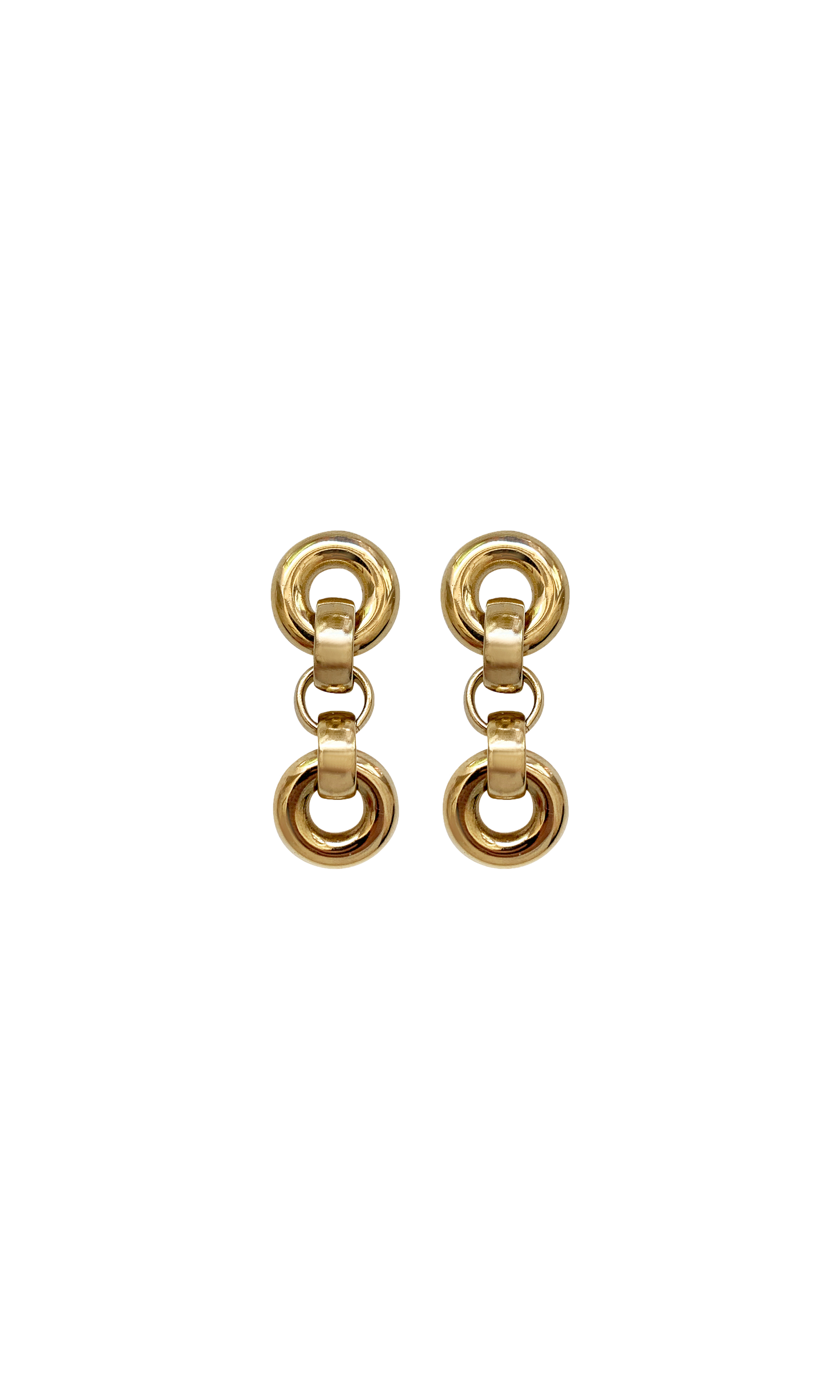 Laura Lombardi Circular Link Dangle Earrings