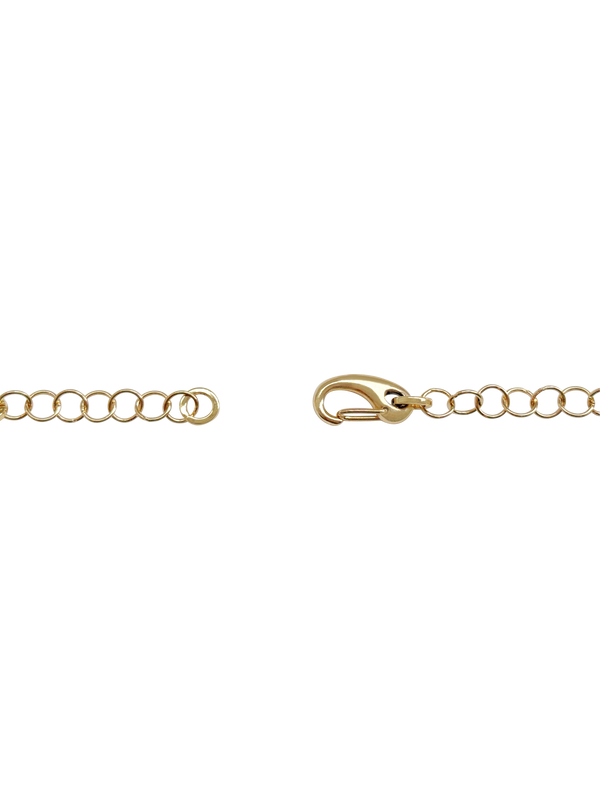 Closeup of the Astra Necklace clasp.