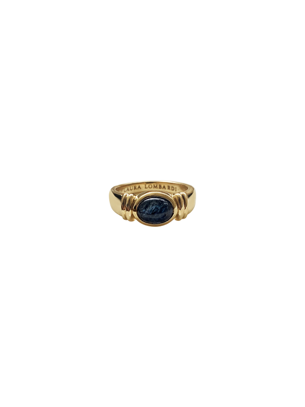 Laura Lombardi 14kt yellow gold Alessandra Ring with Sapphire.