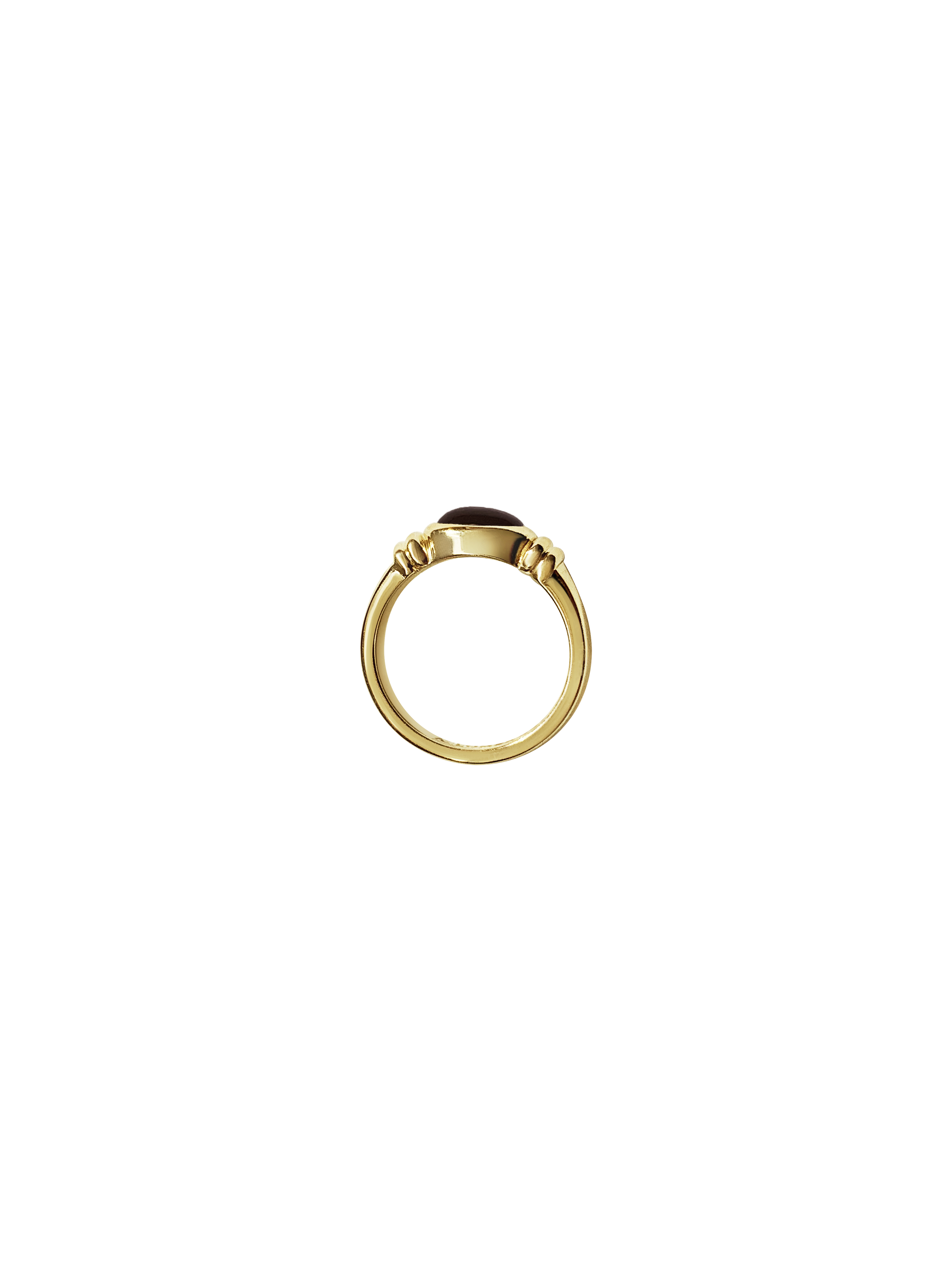 Laura Lombardi 14kt yellow gold Alessandra Ring with Garnet.