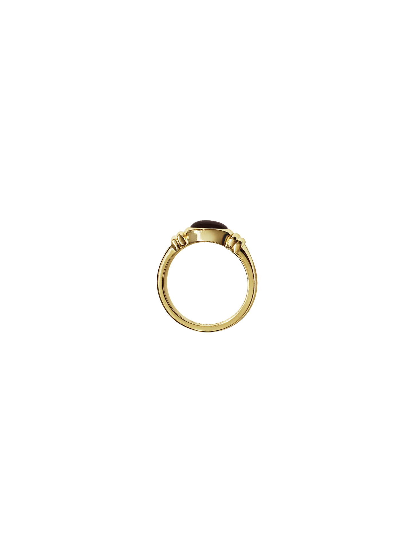 Laura Lombardi 14kt yellow gold Alessandra Ring with Garnet.