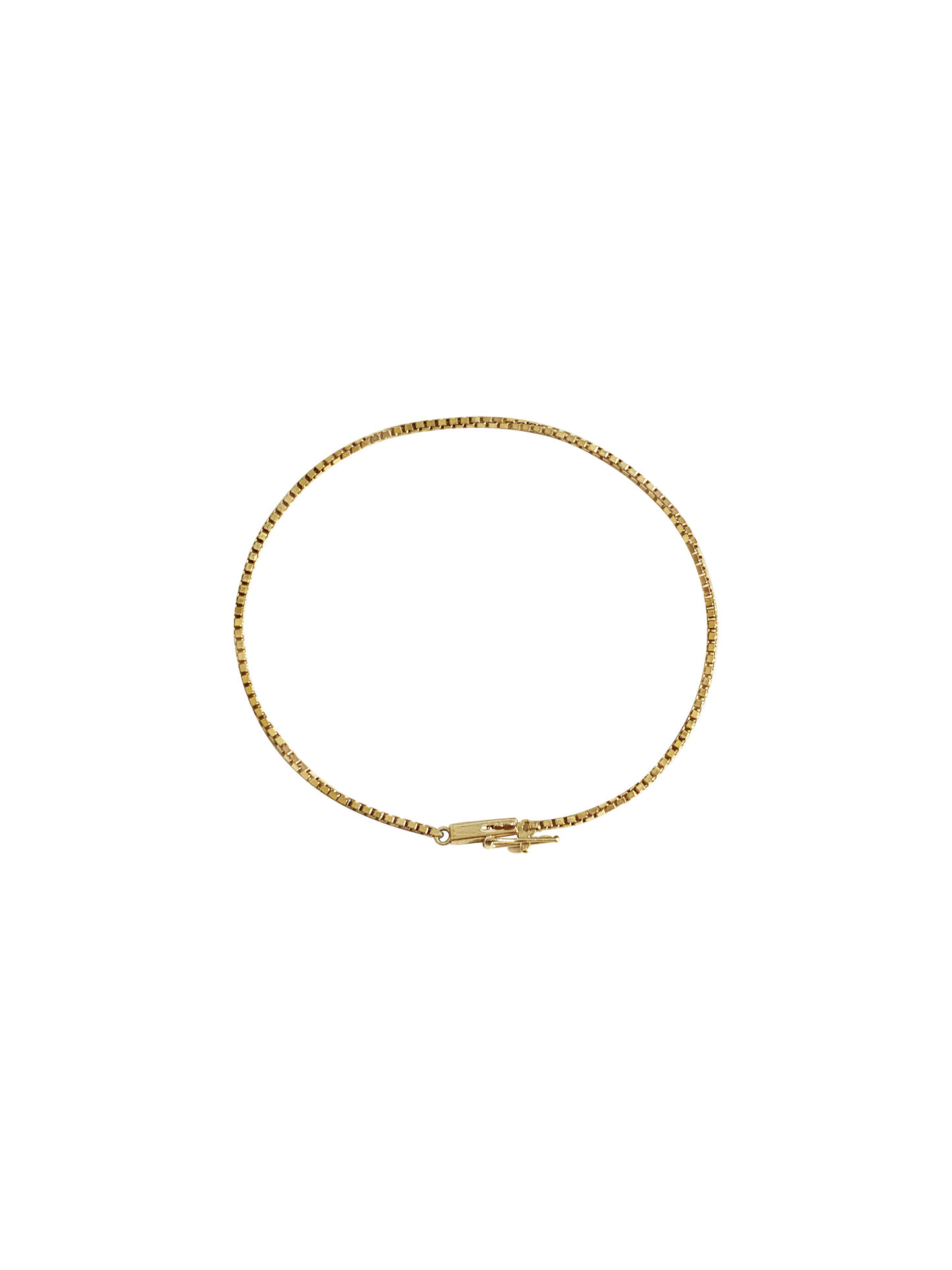 Laura Lombardi 14kt Yellow Gold Box Chain Bracelet.
