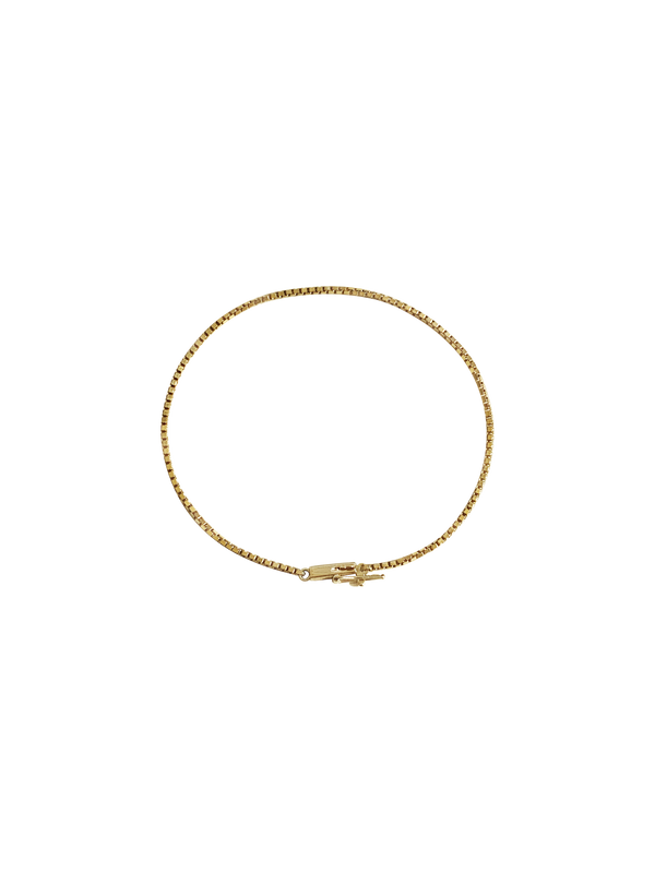Laura Lombardi 14kt Yellow Gold Box Chain Bracelet.