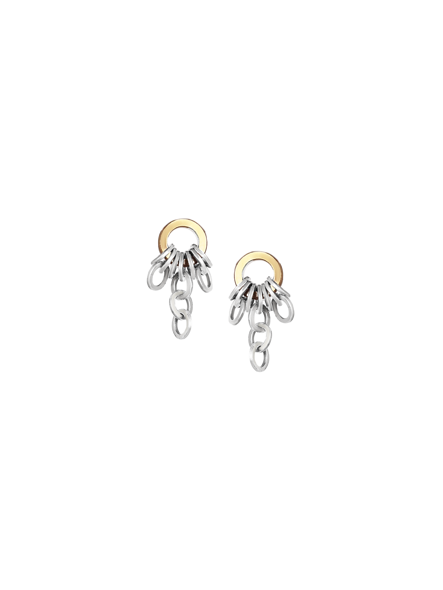 Laura Lombardi Two Tone Colonna Earrings