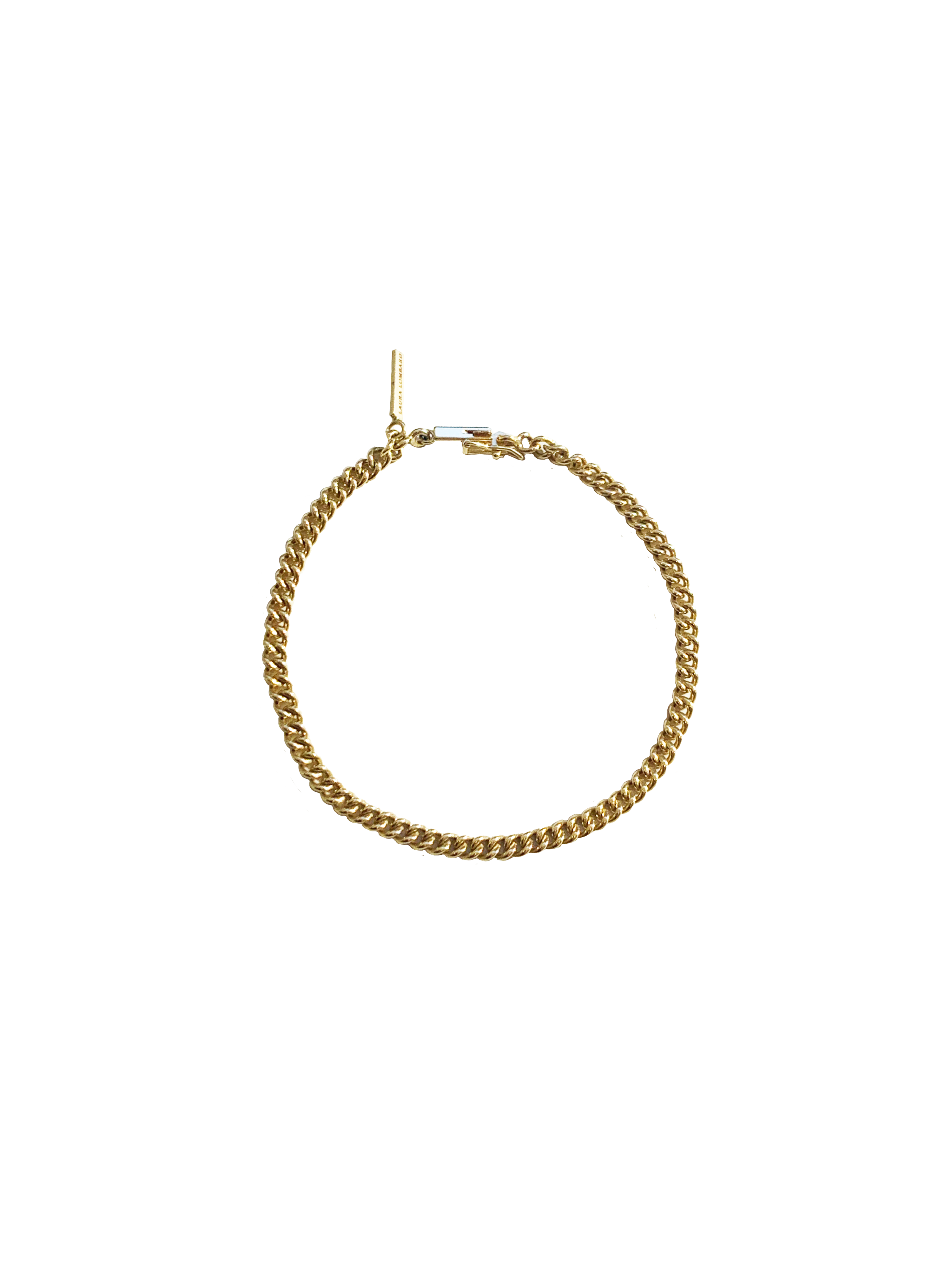 Laura Lombardi 14kt Yellow Gold Curb Chain Bracelet.