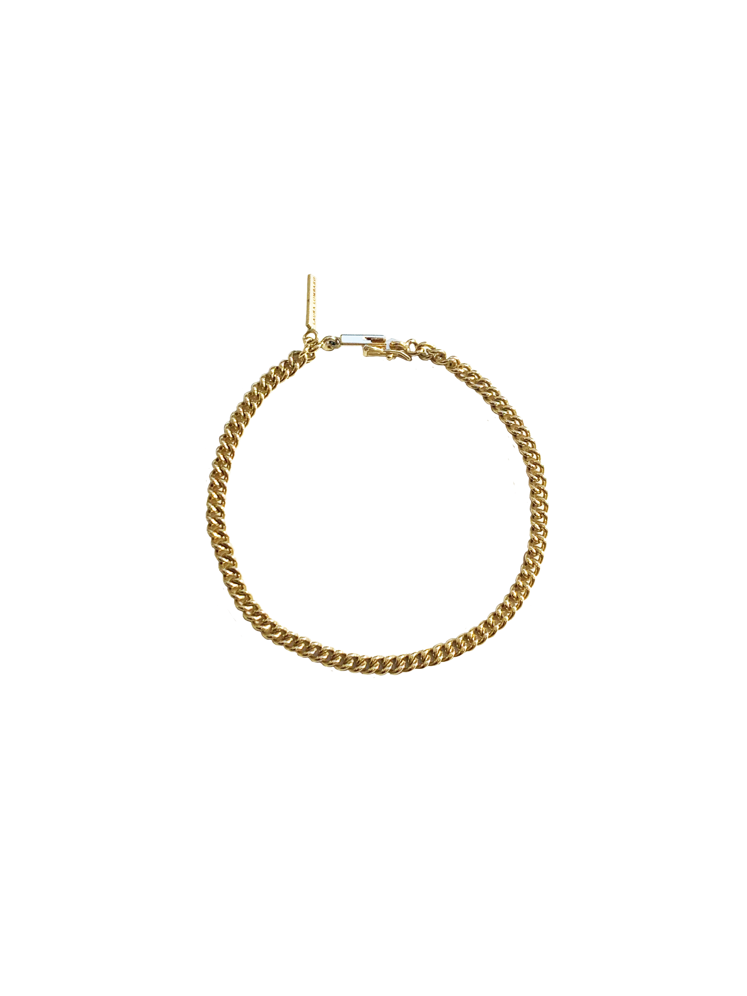 Laura Lombardi 14kt Yellow Gold Curb Chain Bracelet.
