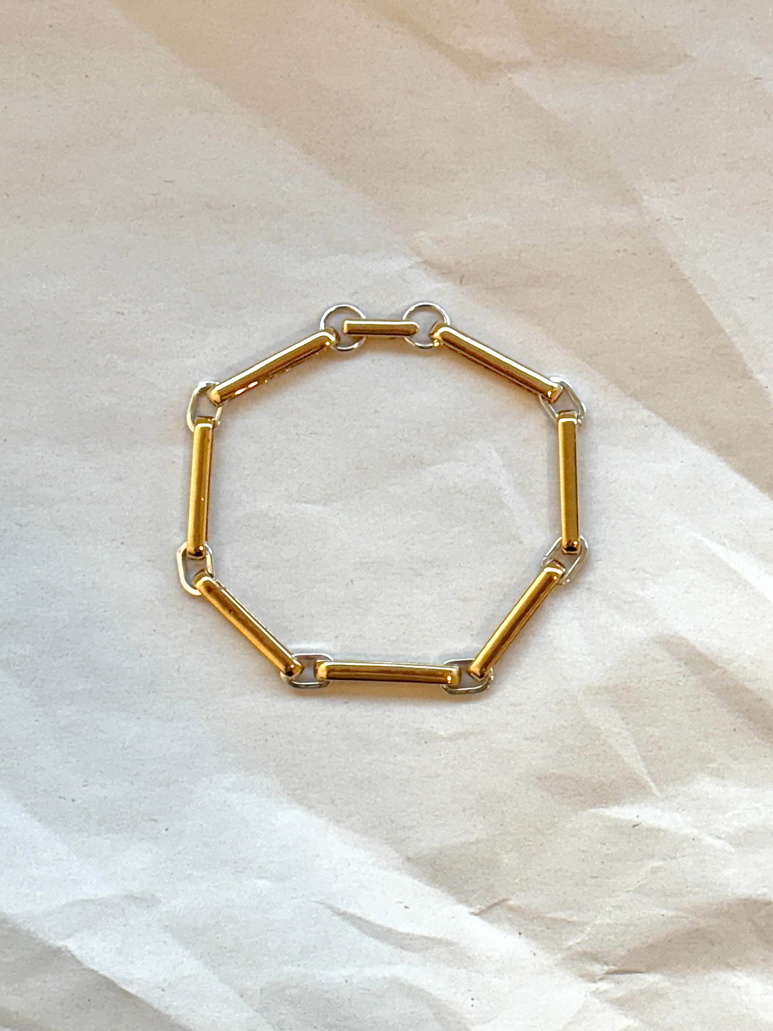 Laura Lombardi Two Tone Chiusa Bracelet