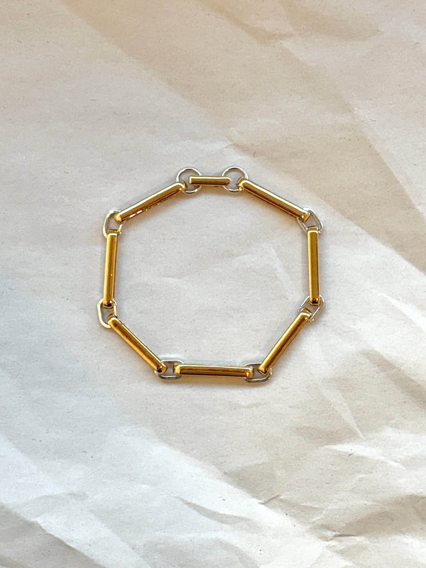 Laura Lombardi Two Tone Chiusa Bracelet