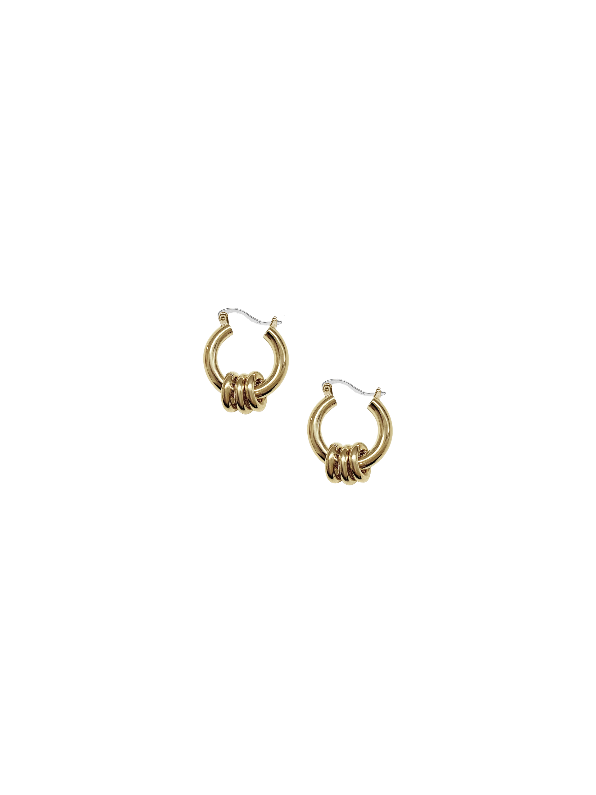 【ELLE掲載】 Laura Lombardi Two Tone Fillia ピアス ゴールド Two Tone Fillia Earrings – lauralombardi