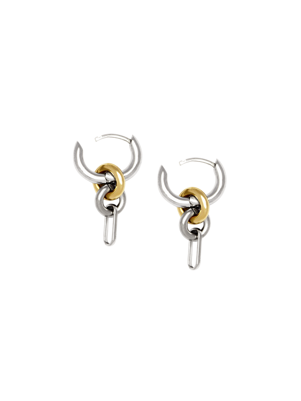 Two Tone Frena Earrings