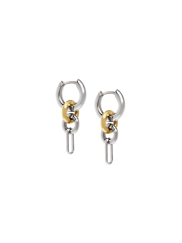 Two Tone Frena Earrings
