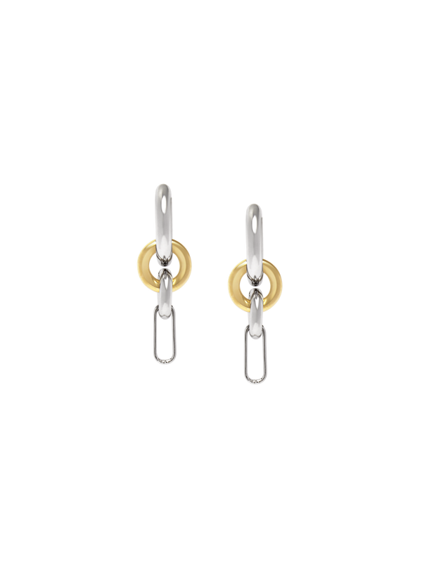 Two Tone Frena Earrings