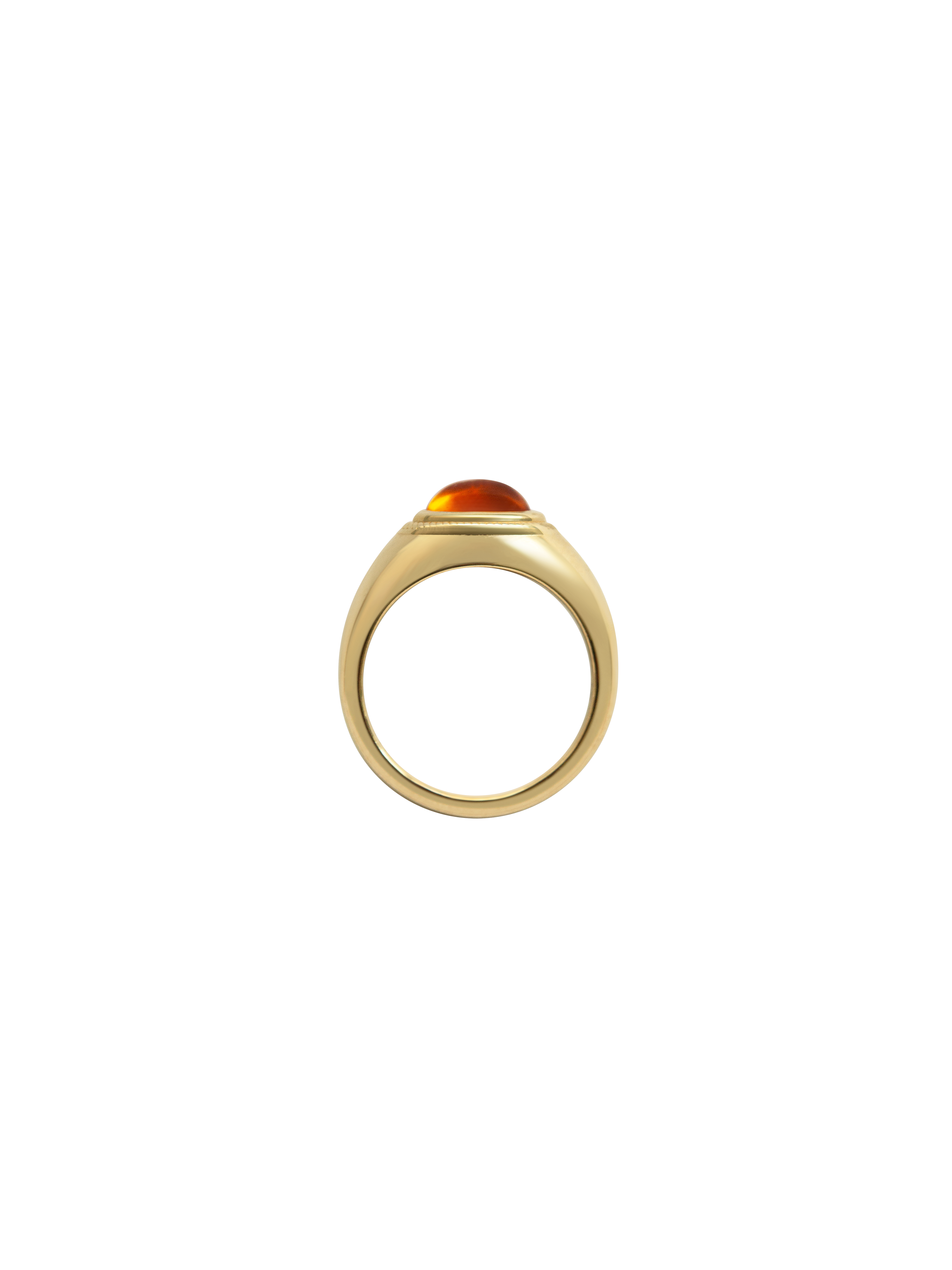 Laura Lombardi gold Ginerva Ring with Citrine stone.