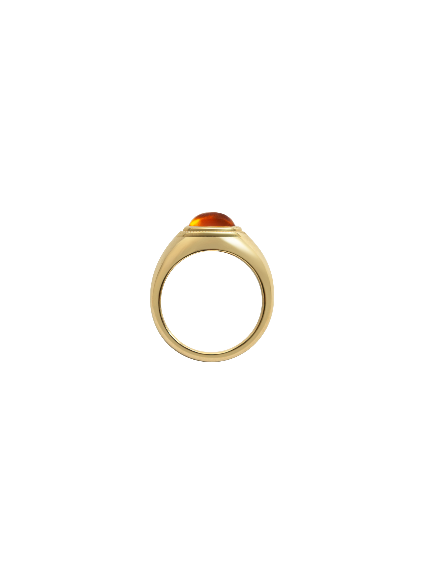 Laura Lombardi gold Ginerva Ring with Citrine stone.
