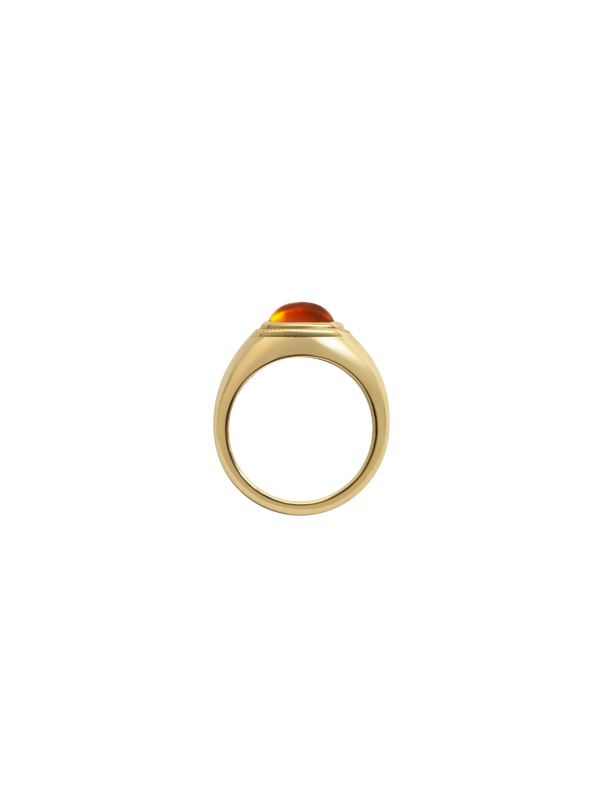 Laura Lombardi gold Ginerva Ring with Citrine stone.