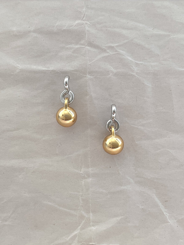 Laura Lombardi Two Tone drop Gioca Earrings