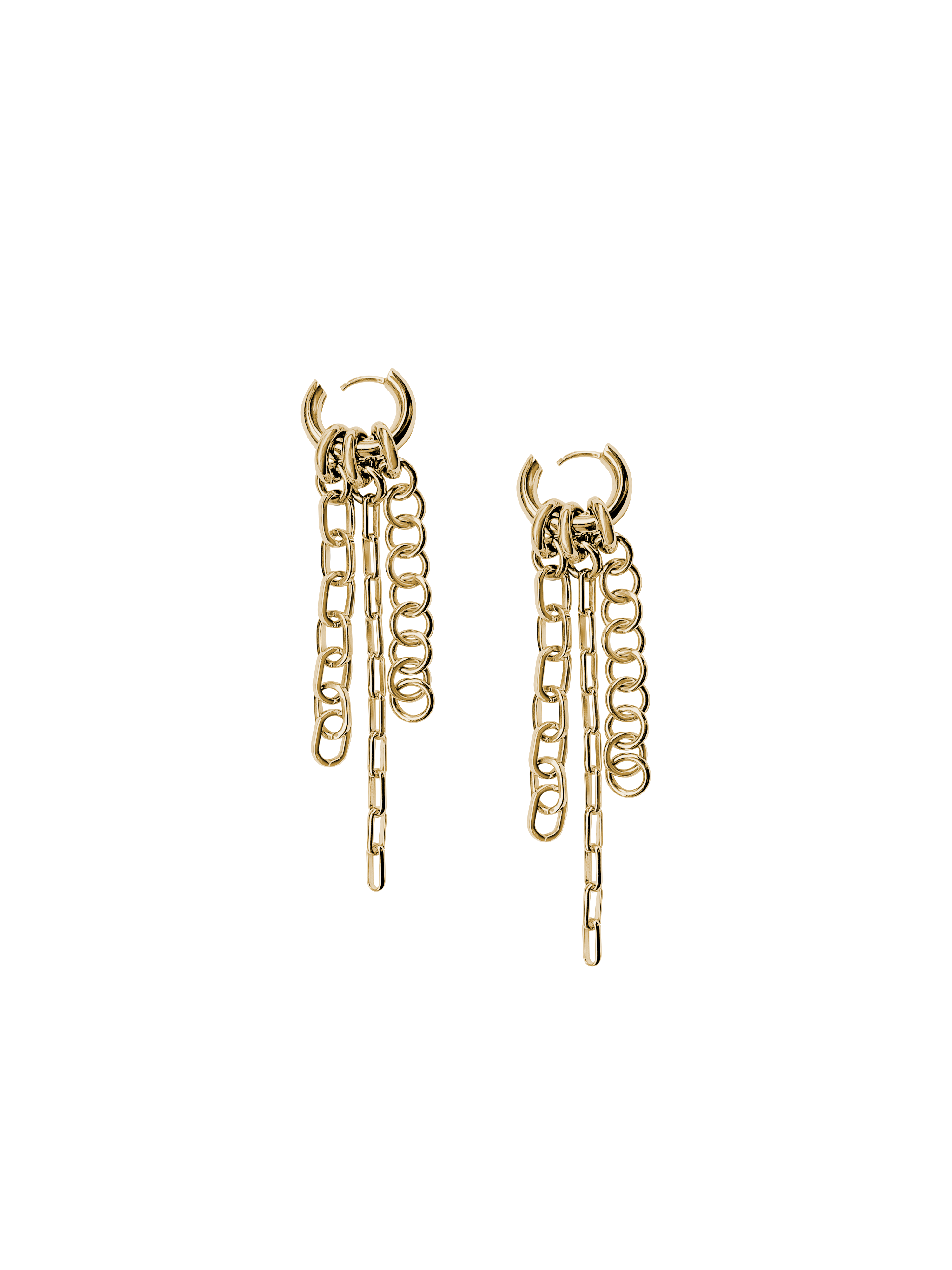 Laura Lombardi gold Lega fringe earrings
