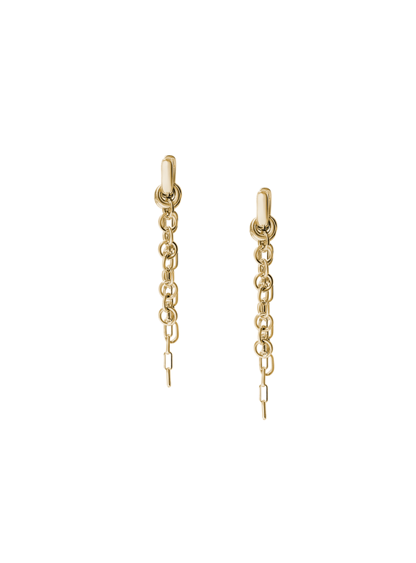 Laura Lombardi gold Lega fringe earrings