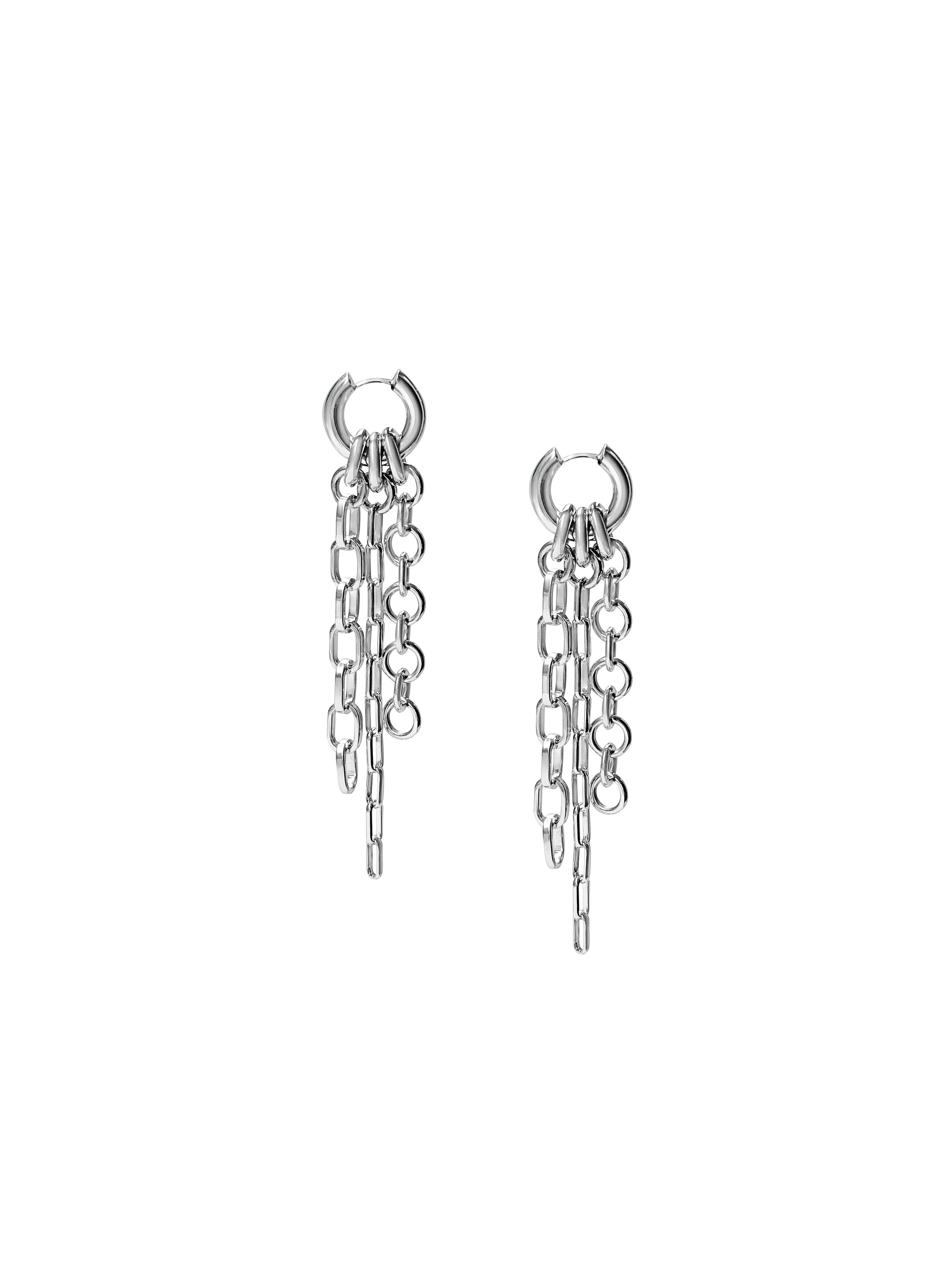 Laura Lombardi Silver Lega fringe earrings