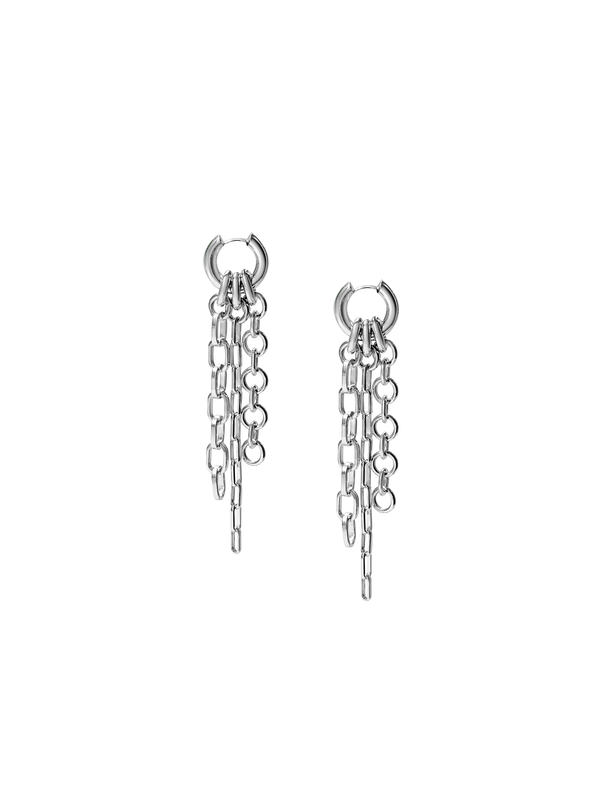 Laura Lombardi Silver Lega fringe earrings