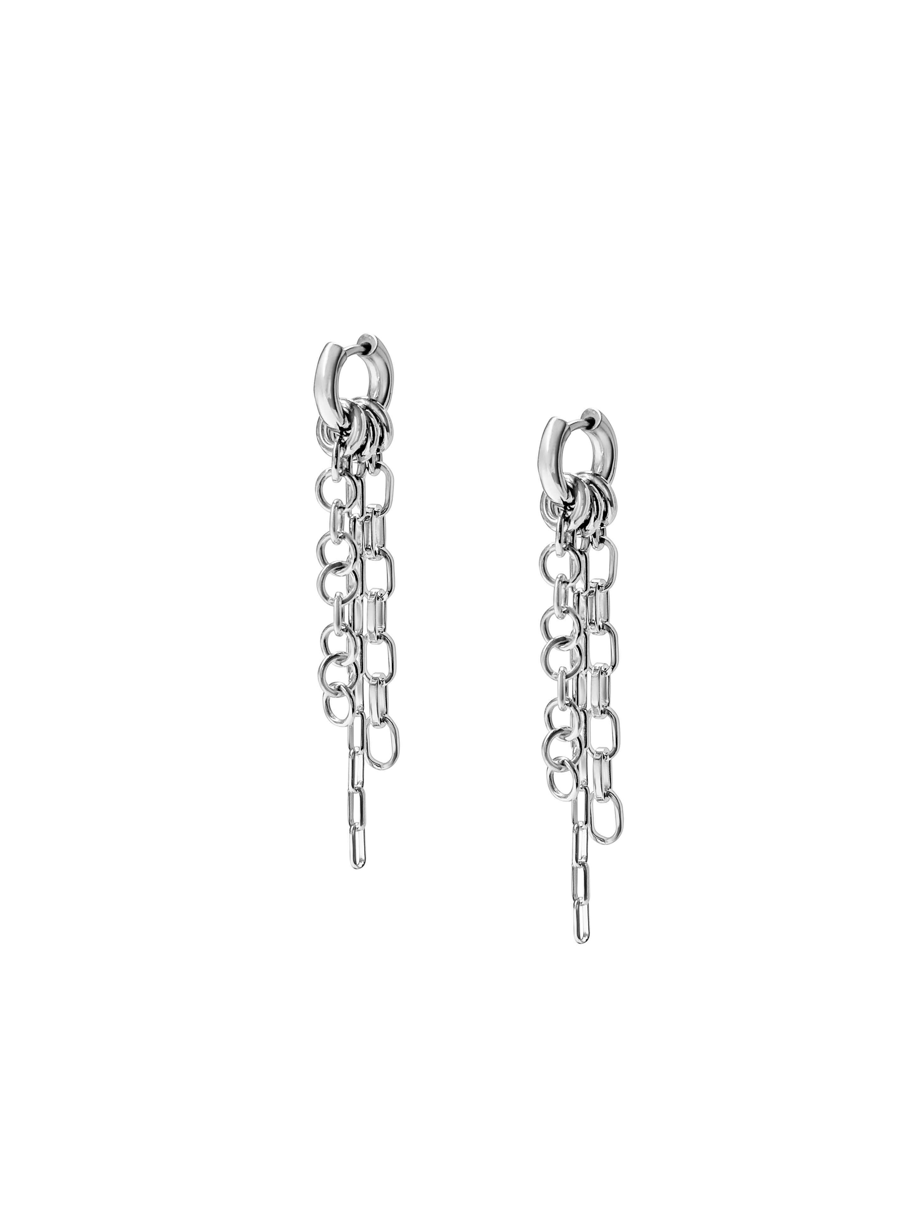 Laura Lombardi Silver Lega fringe earrings