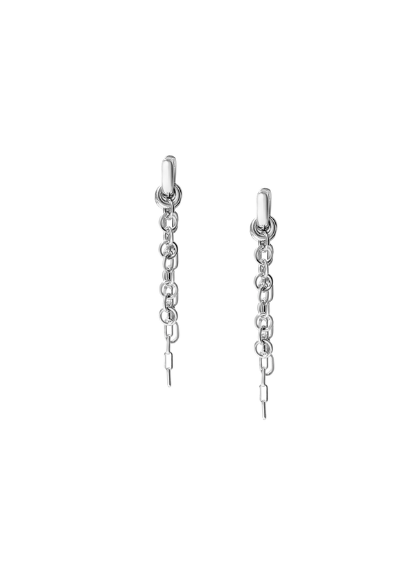 Laura Lombardi Silver Lega fringe earrings