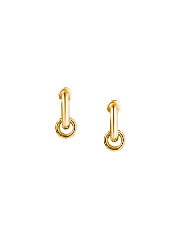 Laura Lombardi gold Mini Fillia Earrings