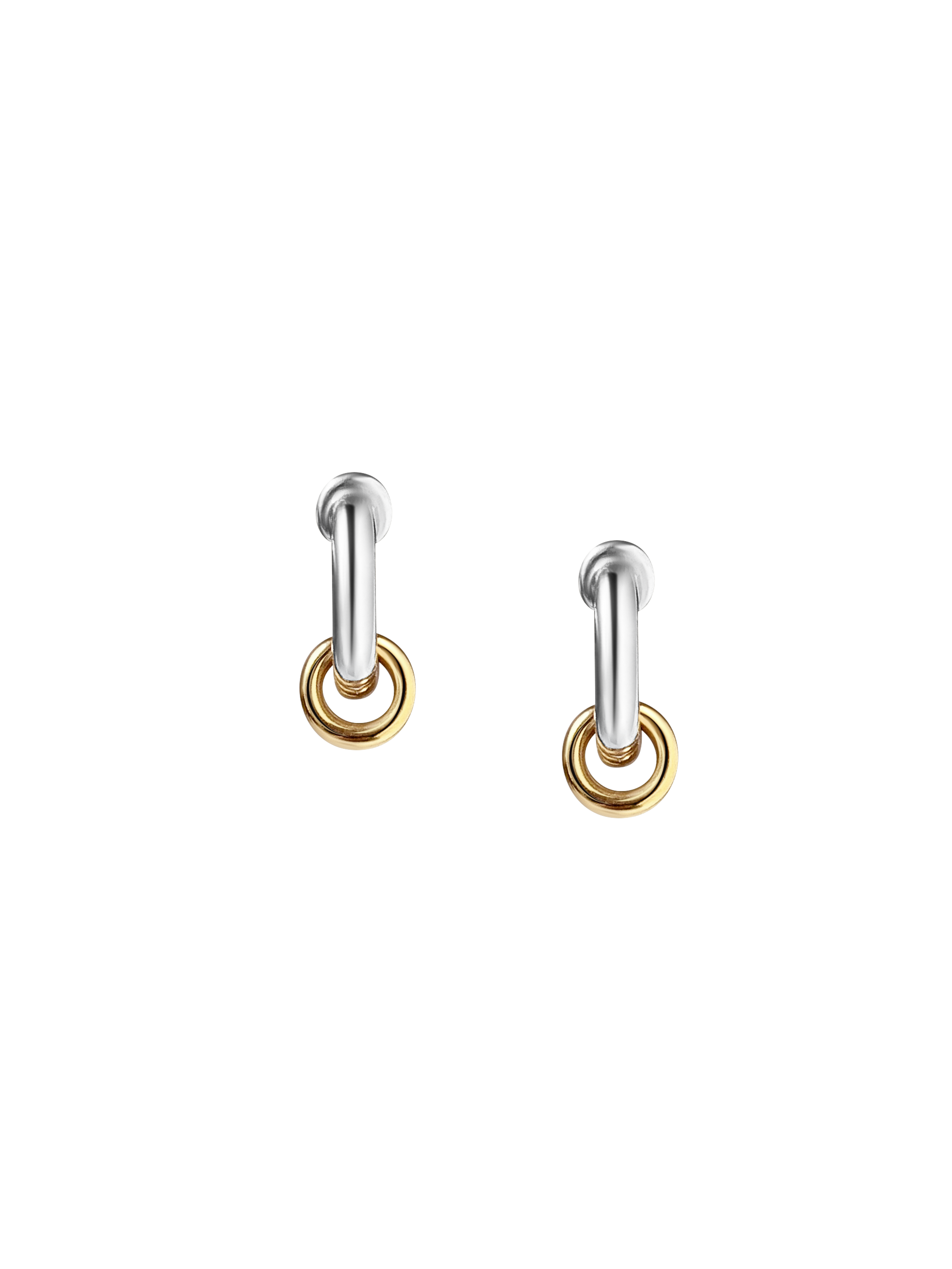 Laura Lombardi Two Tone Mini Fillia Earrings