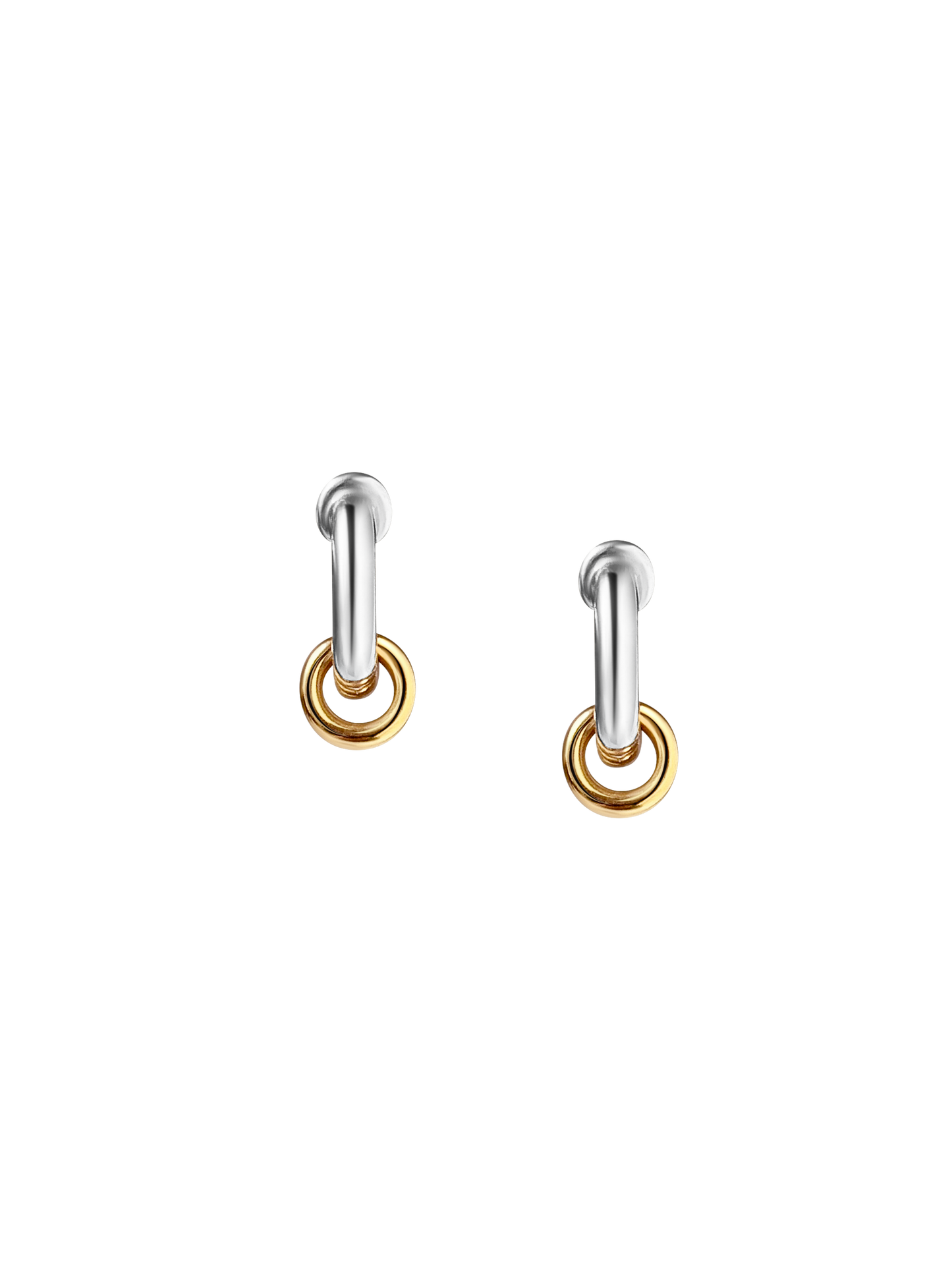 Laura Lombardi Two Tone Mini Fillia Earrings