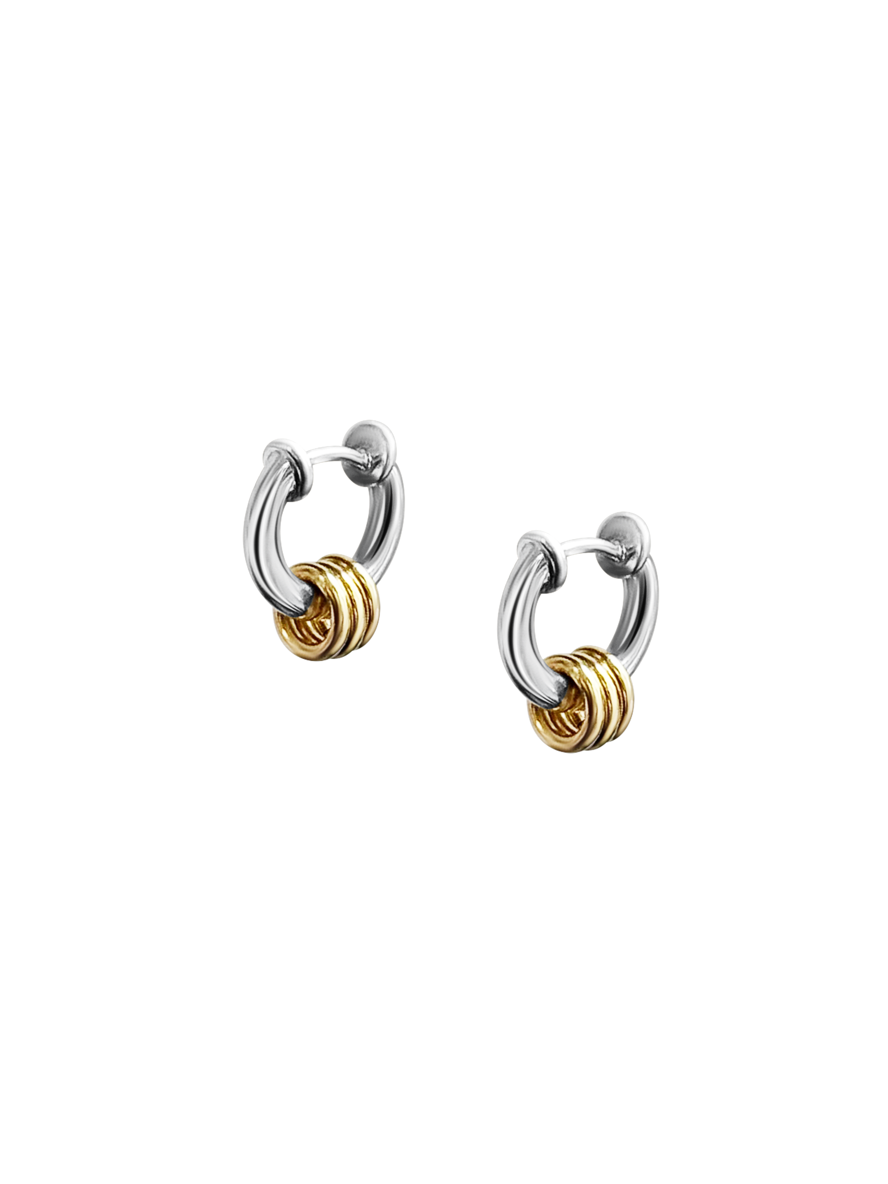 Laura Lombardi Two Tone Mini Fillia Earrings