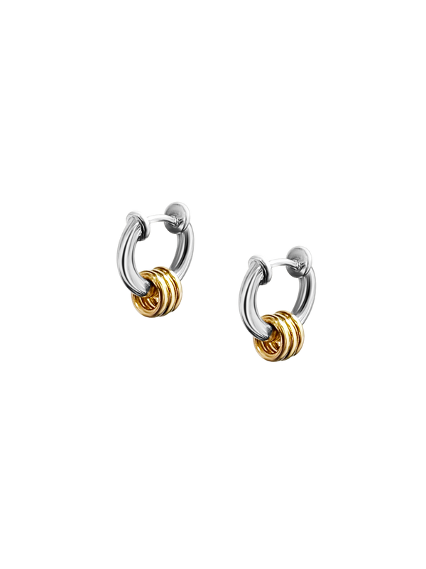 Laura Lombardi Two Tone Mini Fillia Earrings