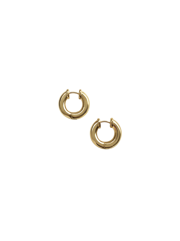 Laura Lombardi 14kt yellow gold Mini Classica Hoops.