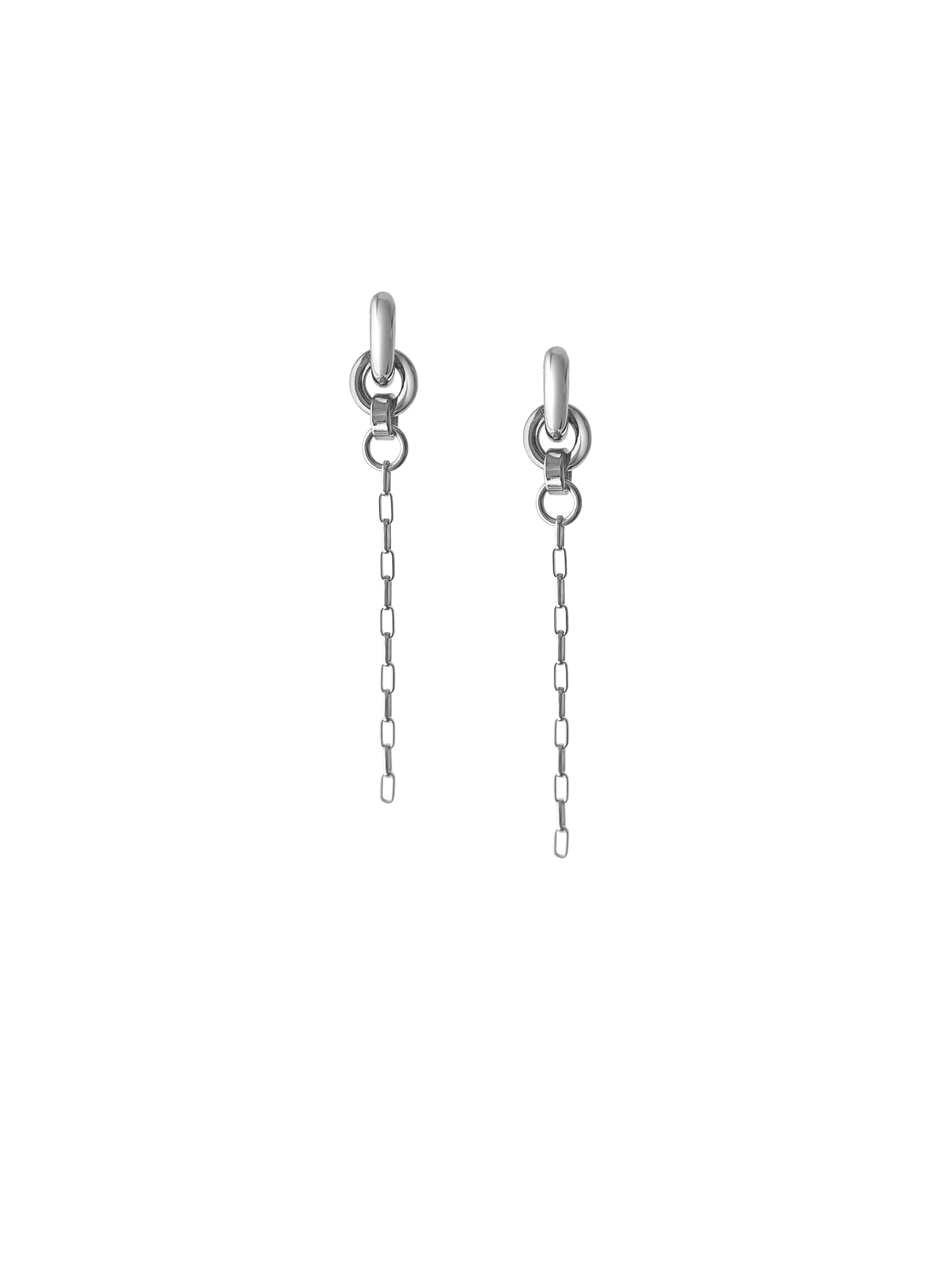 Silver Pezza Earrings – lauralombardi