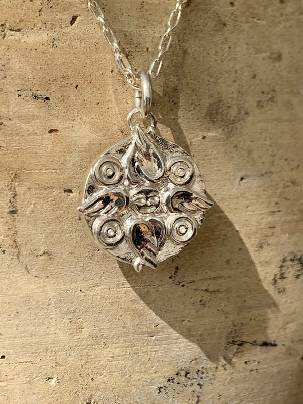 AMS x LL Silver Seraphim Pendant