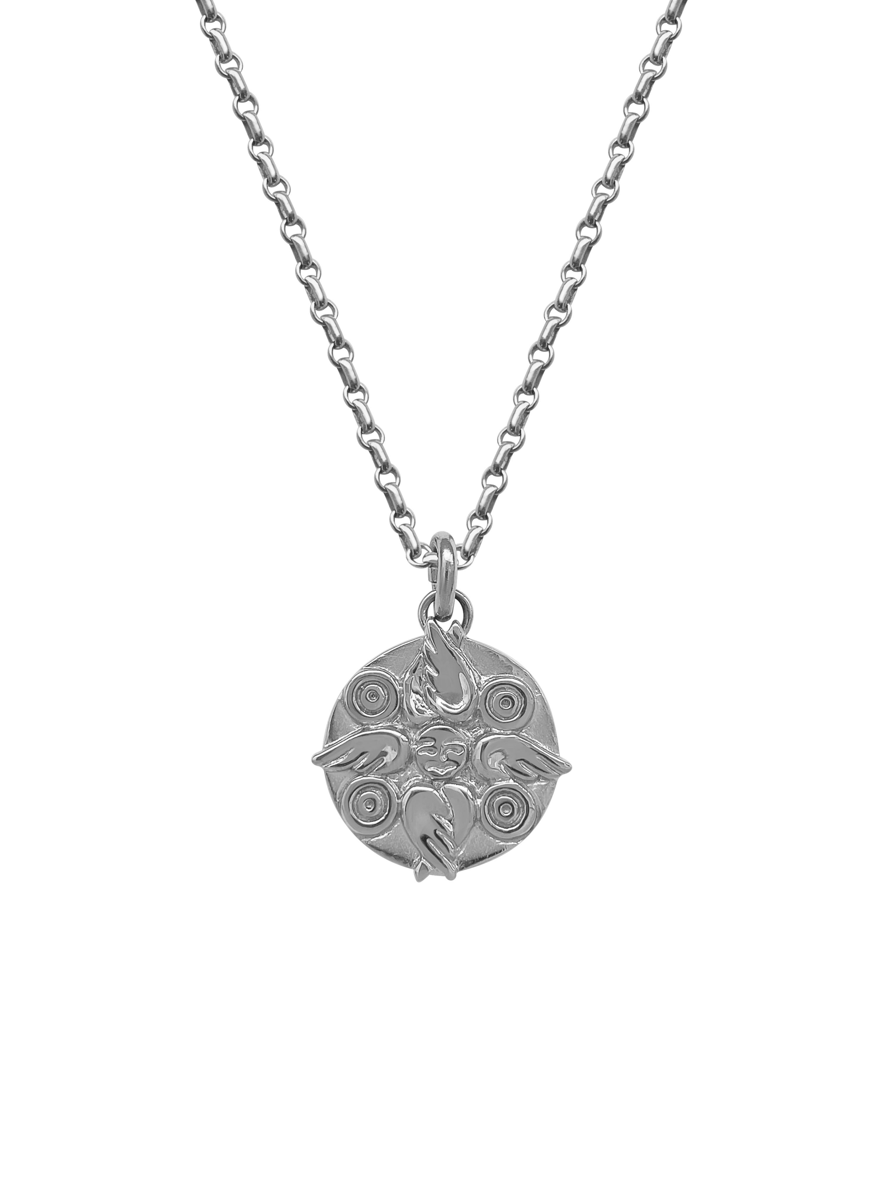 AMS x LL Silver Seraphim Pendant